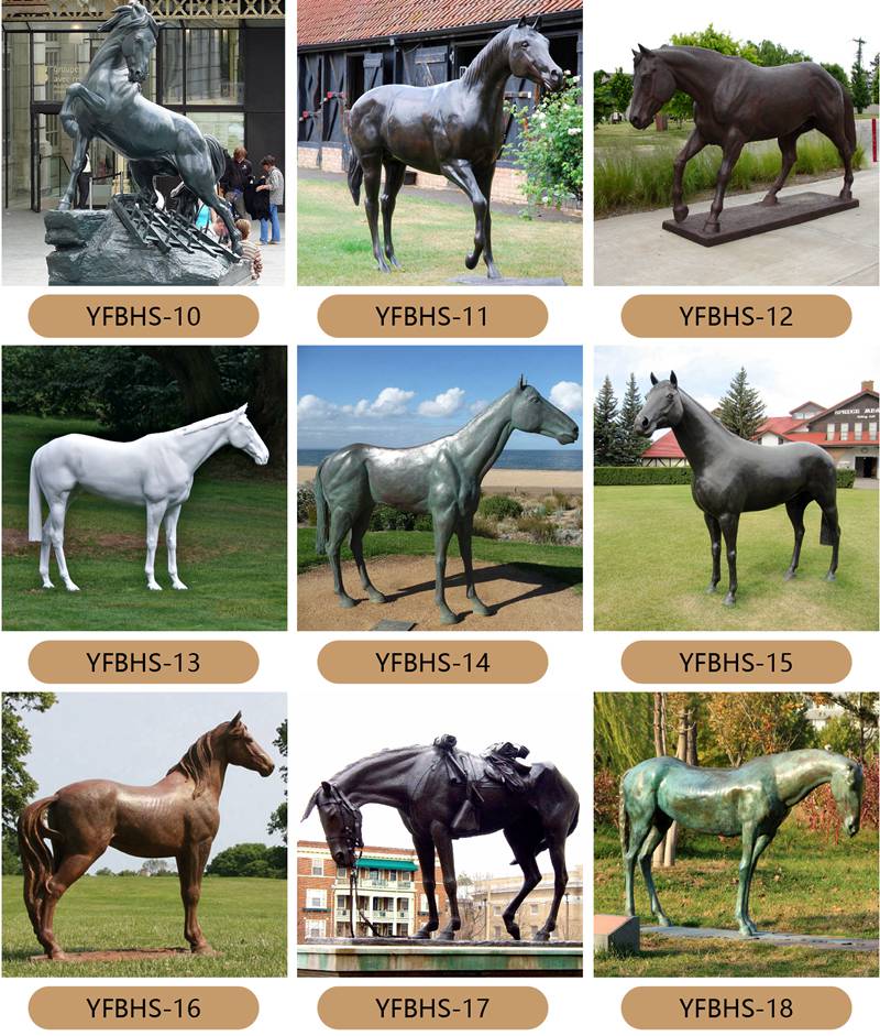 life size bronze horse sculptures - YouFine Sculpture 