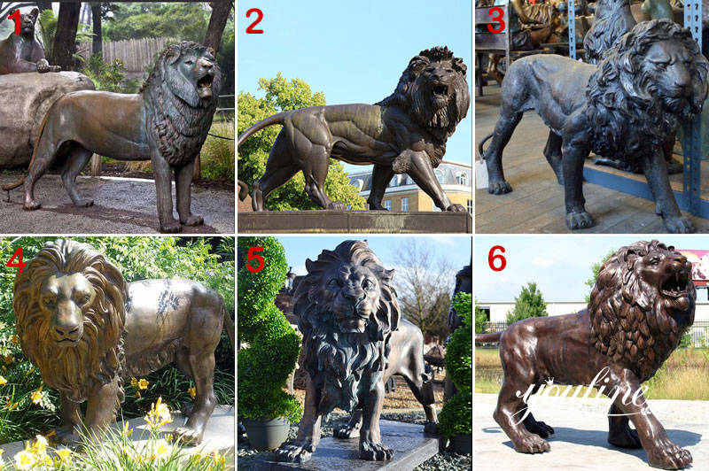 life size bronze lion statue -YouFine Sculpture