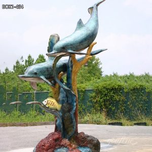  » Fine Cast Bronze Dolphin Statue for Sale BOK1-463