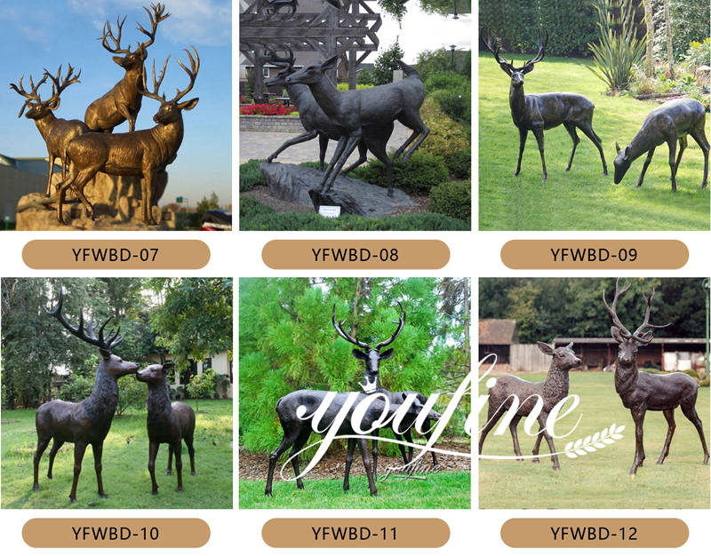 life size deer statue for sale -YouFine Sculpture
