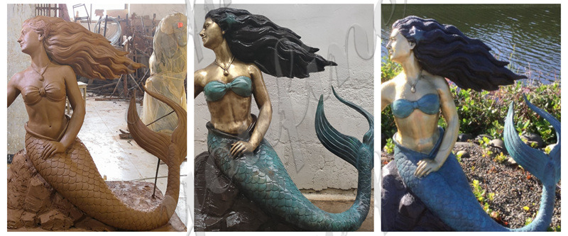 life size mermaid statues for sale -YouFine Sculpture