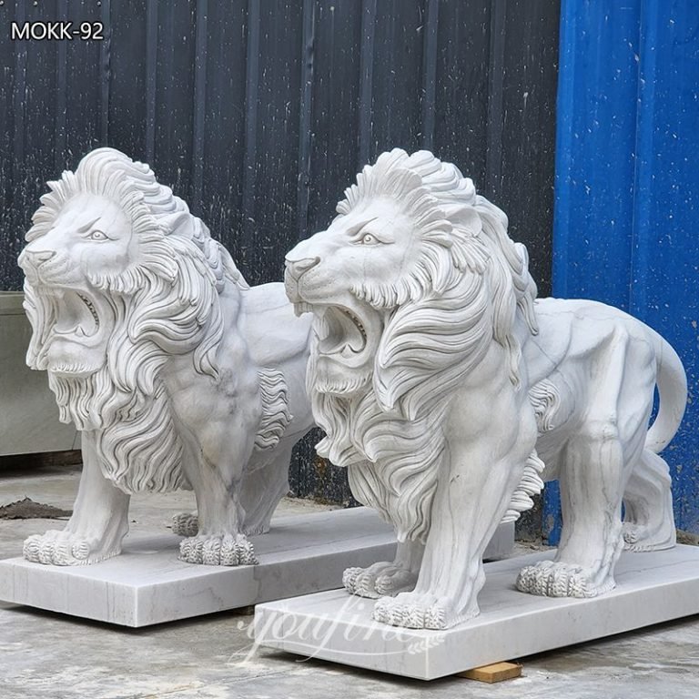 lion statue for home lion statues for front porch MOKK-92 - YouFine Sculpture