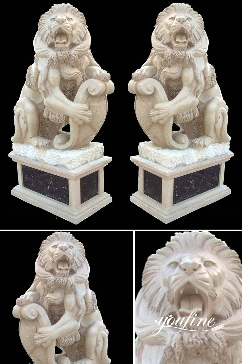 lion statues for driveway -YouFine Sculpture