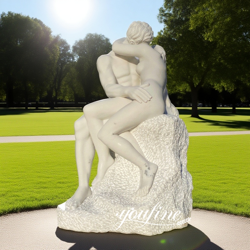marble the kiss rodin replica details