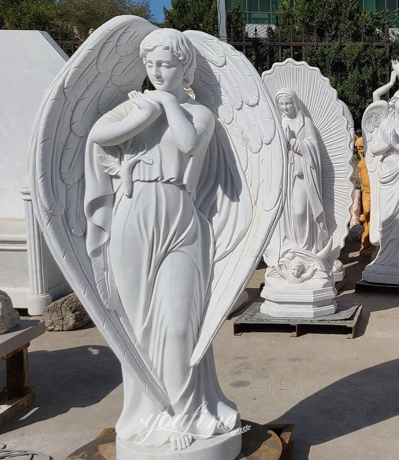 marble angel sculpture - YouFine Sculpture