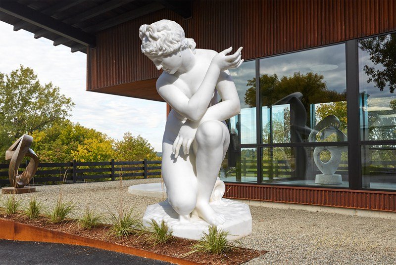 marble aphrodite statue - Crouching Venus