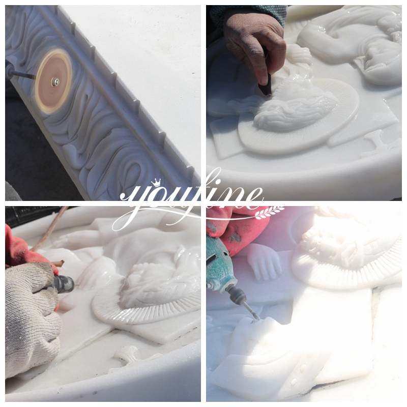 marble bench gravestone carving process