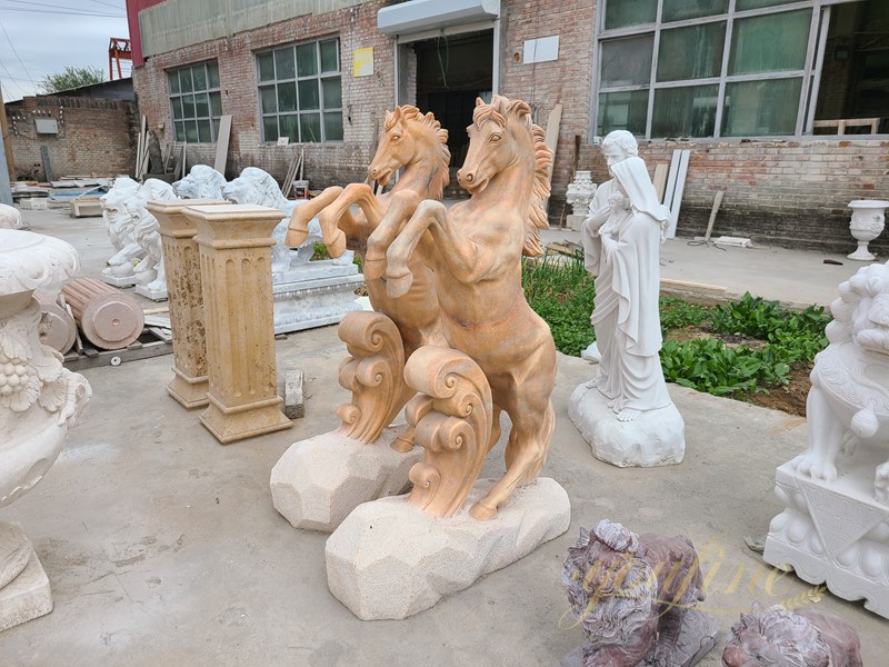 marble horse sculpture