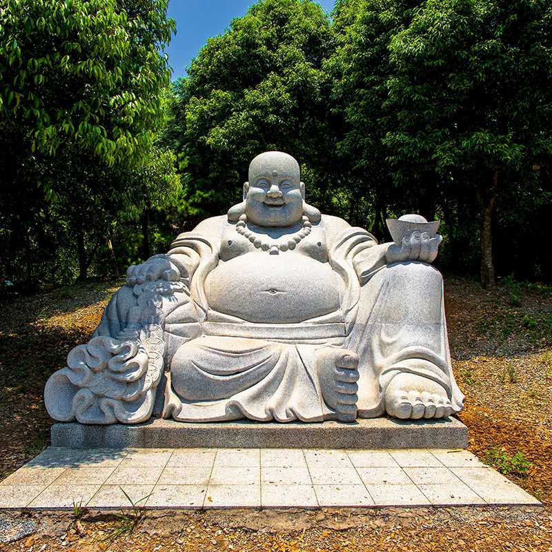 marble laughing buddha statue - YouFine Sculpture