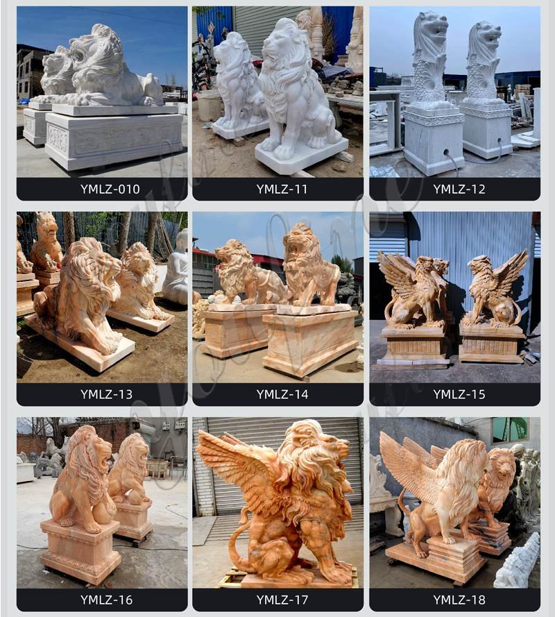 marble lion statue for sale -YouFine Sculpture