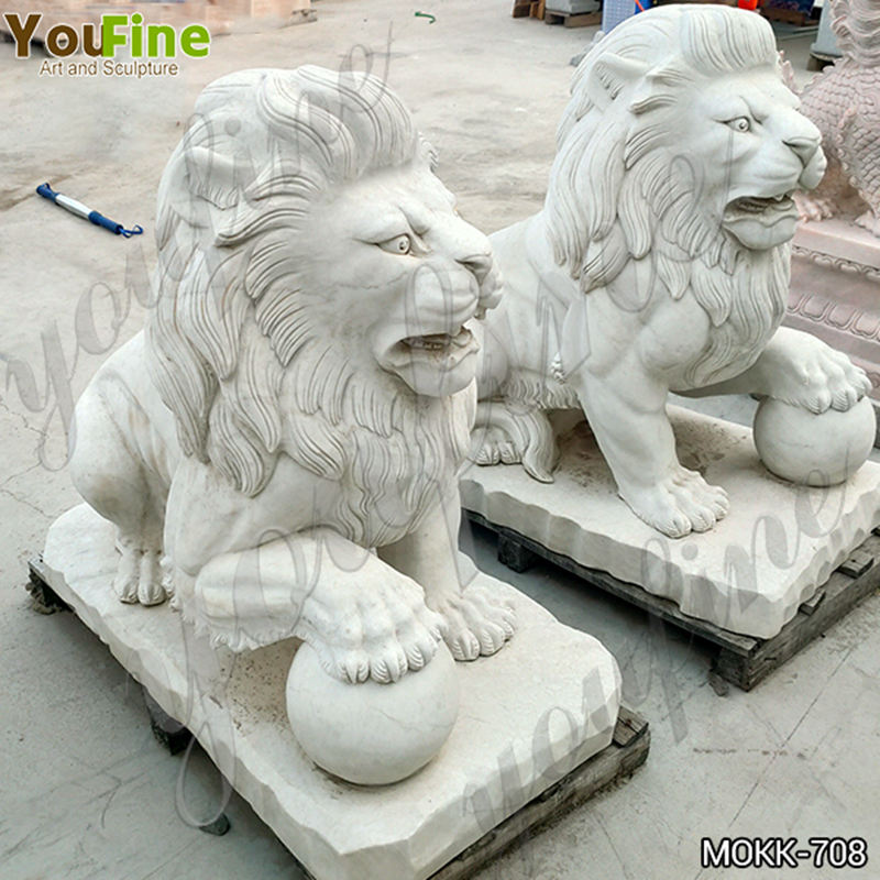 marble lion statues -YouFine Sculpture