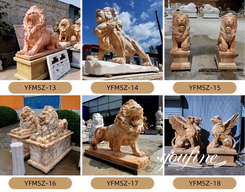 marble lion statues for sale -YouFine Sculpture