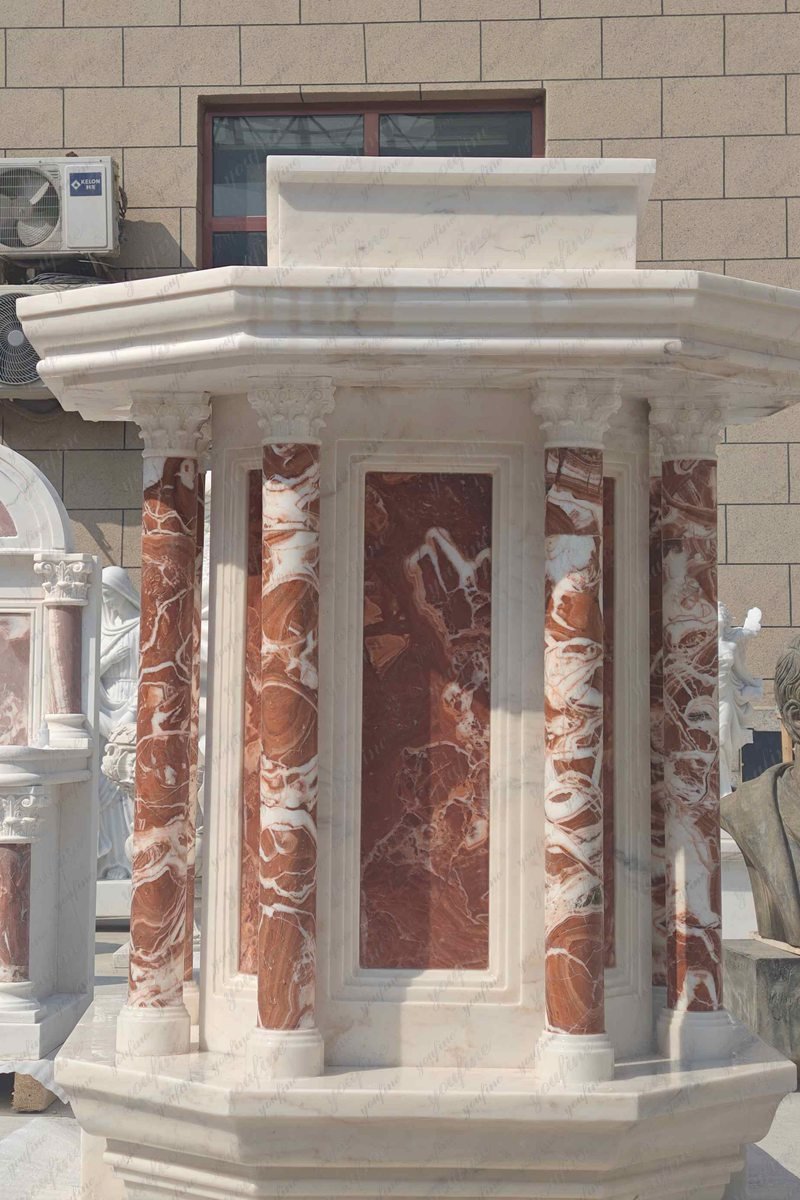 chicken blood-red marble pulpit