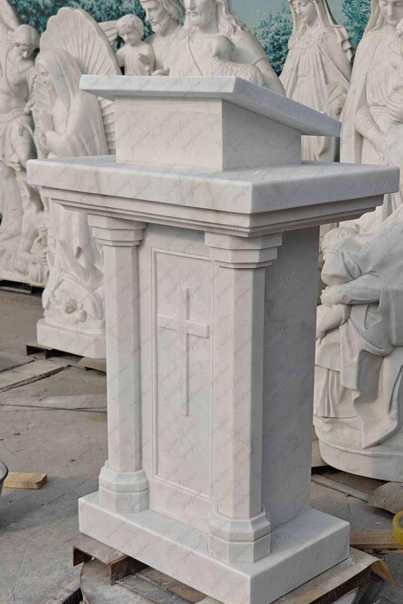 marble pulpit side view