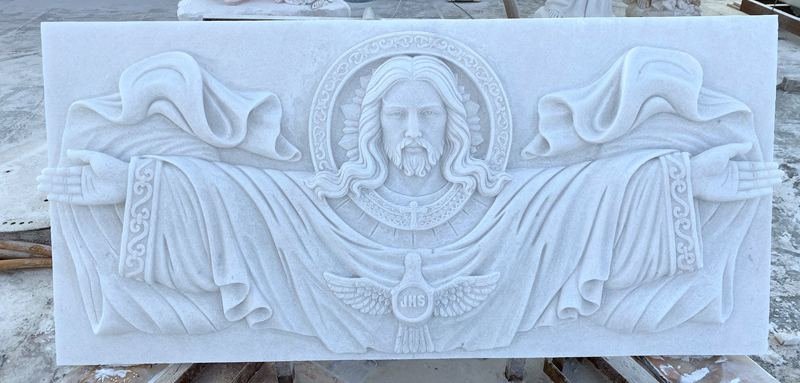 marble religious relief 