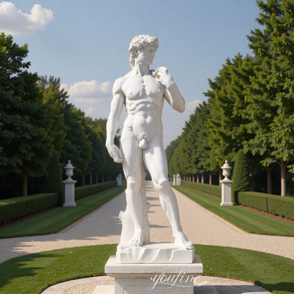 marble statue of David replica for outdoor