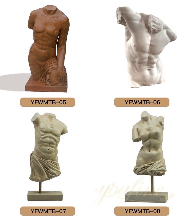 marble torso sculpture