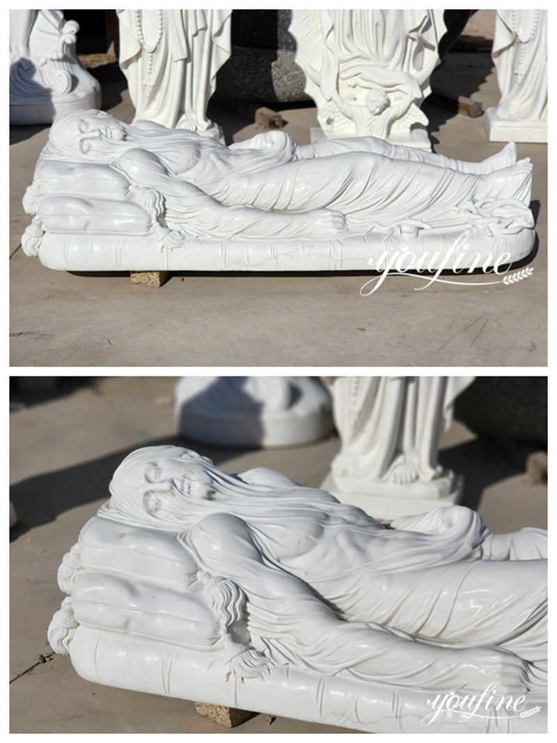 marble veiled jesus sculpture