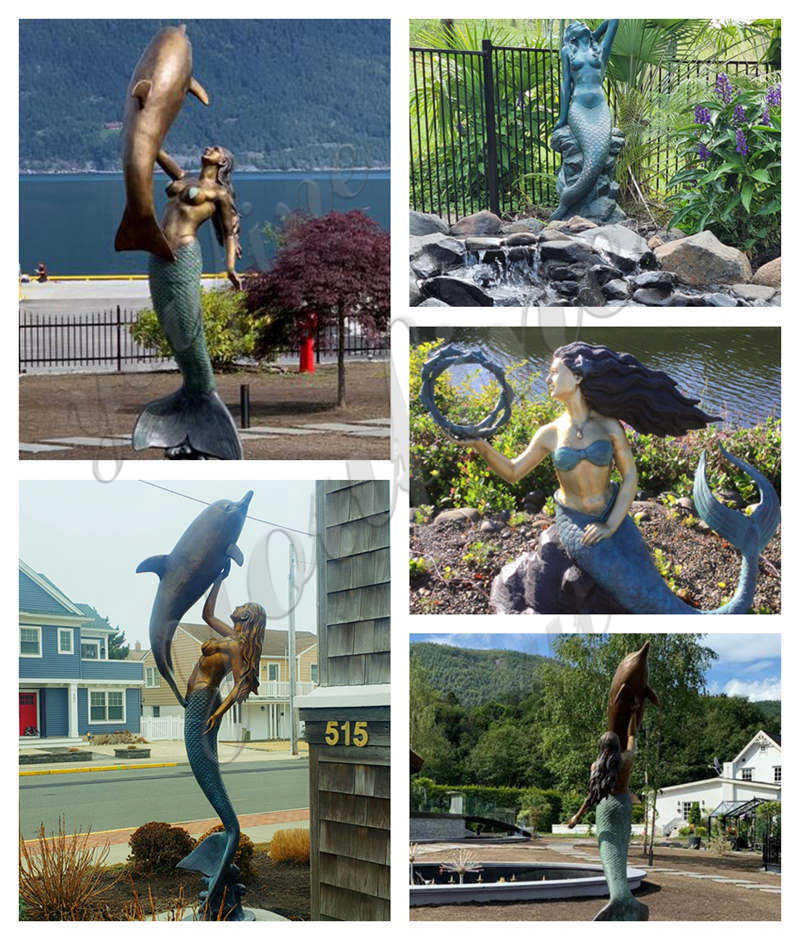 mermaid statue outdoor -YouFine Sculpture