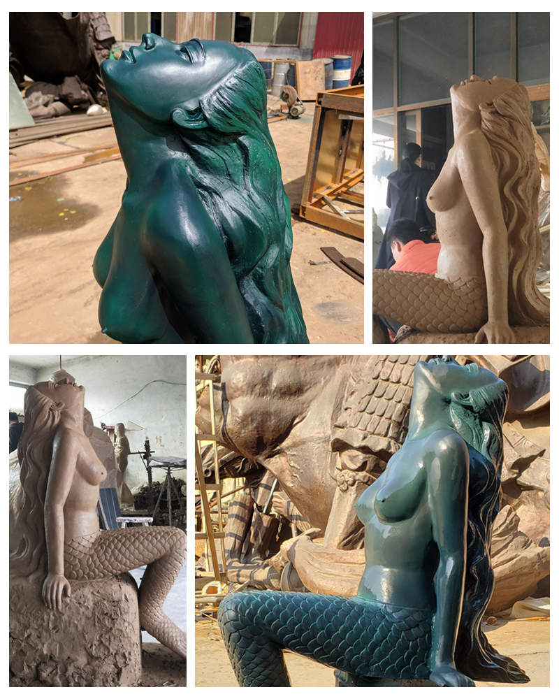 mermaid statues for pool -YouFine Sculpture