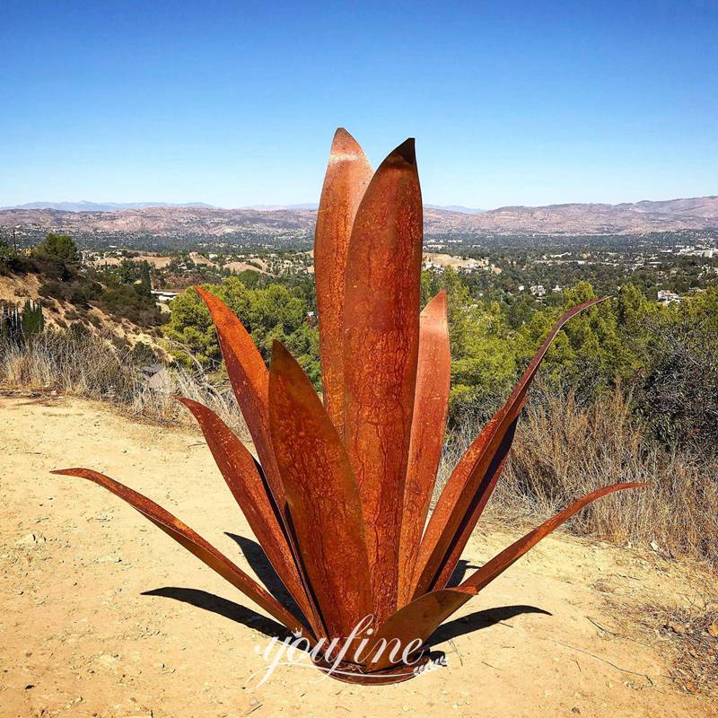 metal agave sculpture