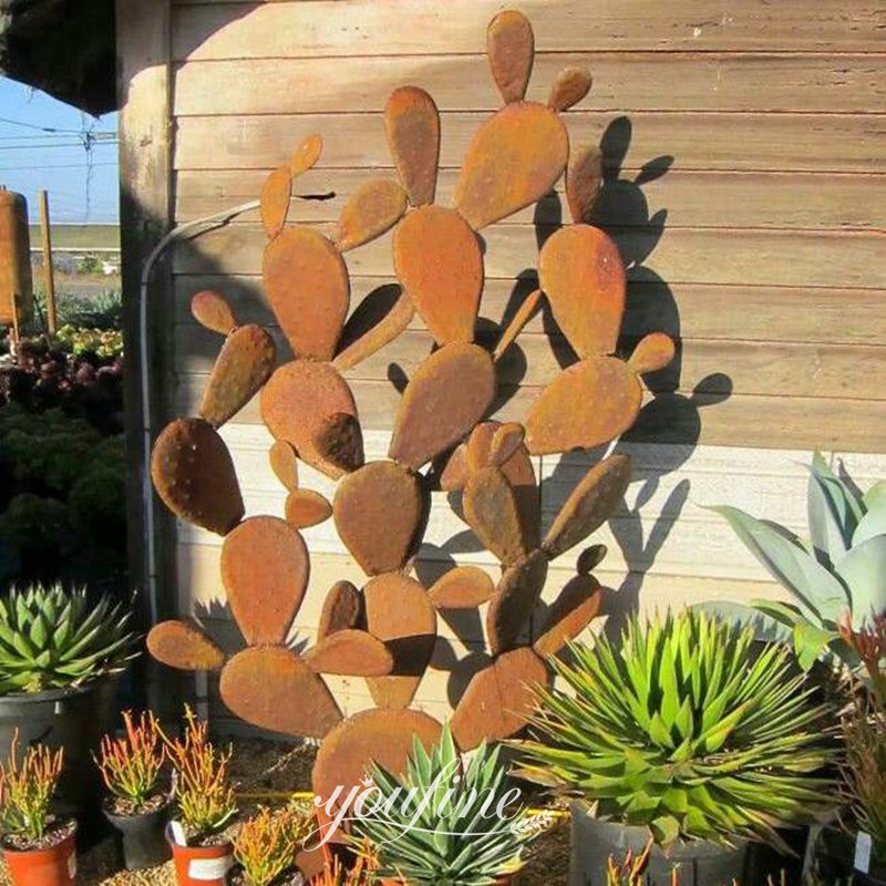 metal cactus garden sculpture