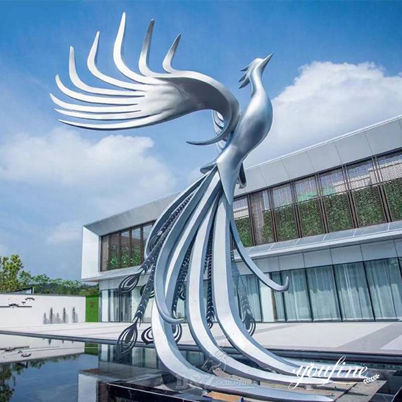 metal phoenix sculpture - YouFine Sculpture (1)
