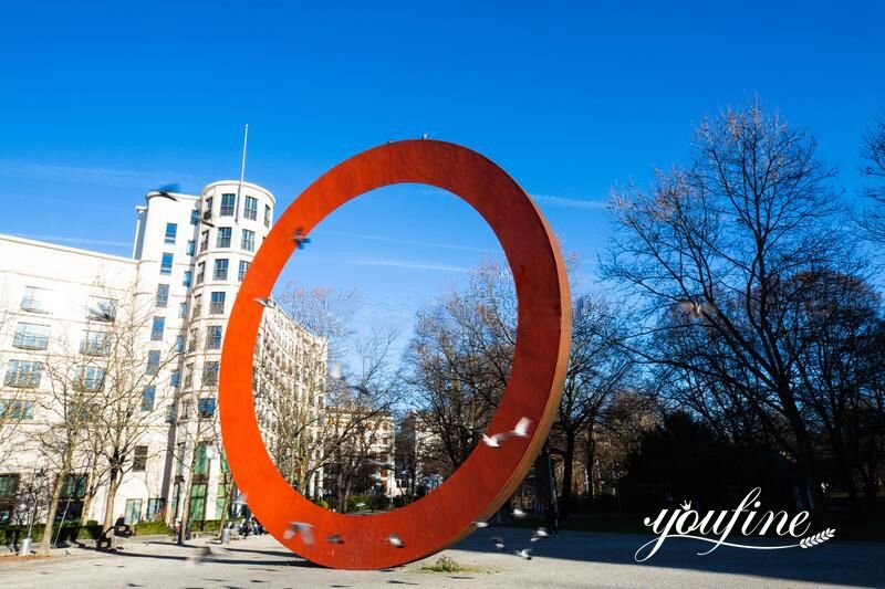 metal ring sculpture - YouFine Sculpture (2)