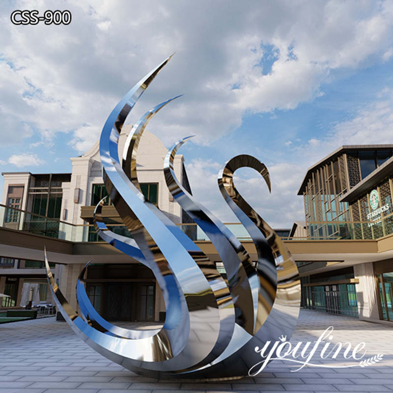 metal swan sculpture-YouFine Sculpture1
