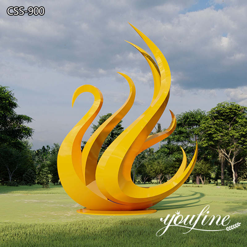 metal swan sculpture-YouFine Sculpture3