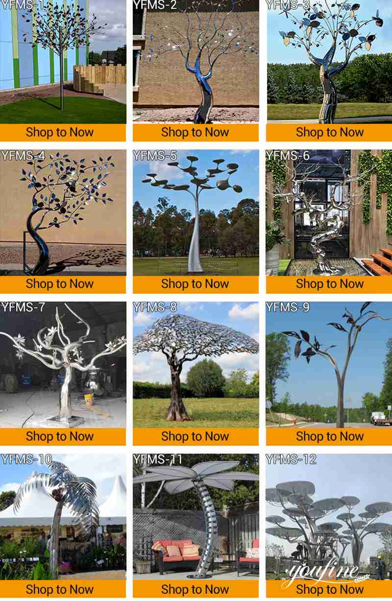 metal tree sculpture-YouFine Sculpture