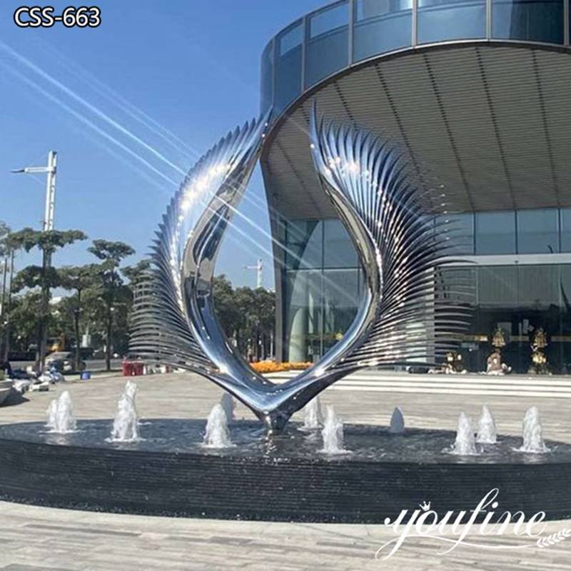 metal wing sculpture-YouFine Sculpture