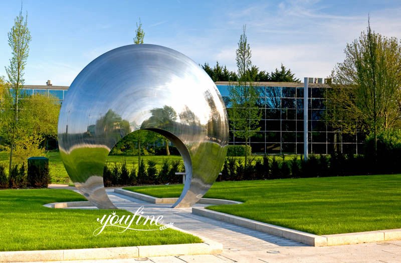 mirror stainless steel sculpture-YouFine Sculpture