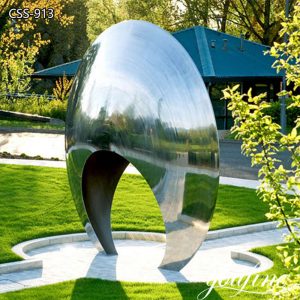  » Large Modern mirrored Garden Sculpture Moongate CSS-913