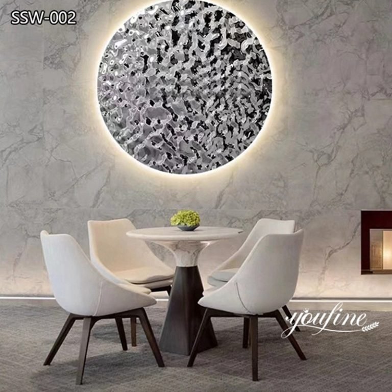 modern stainless steel wall art