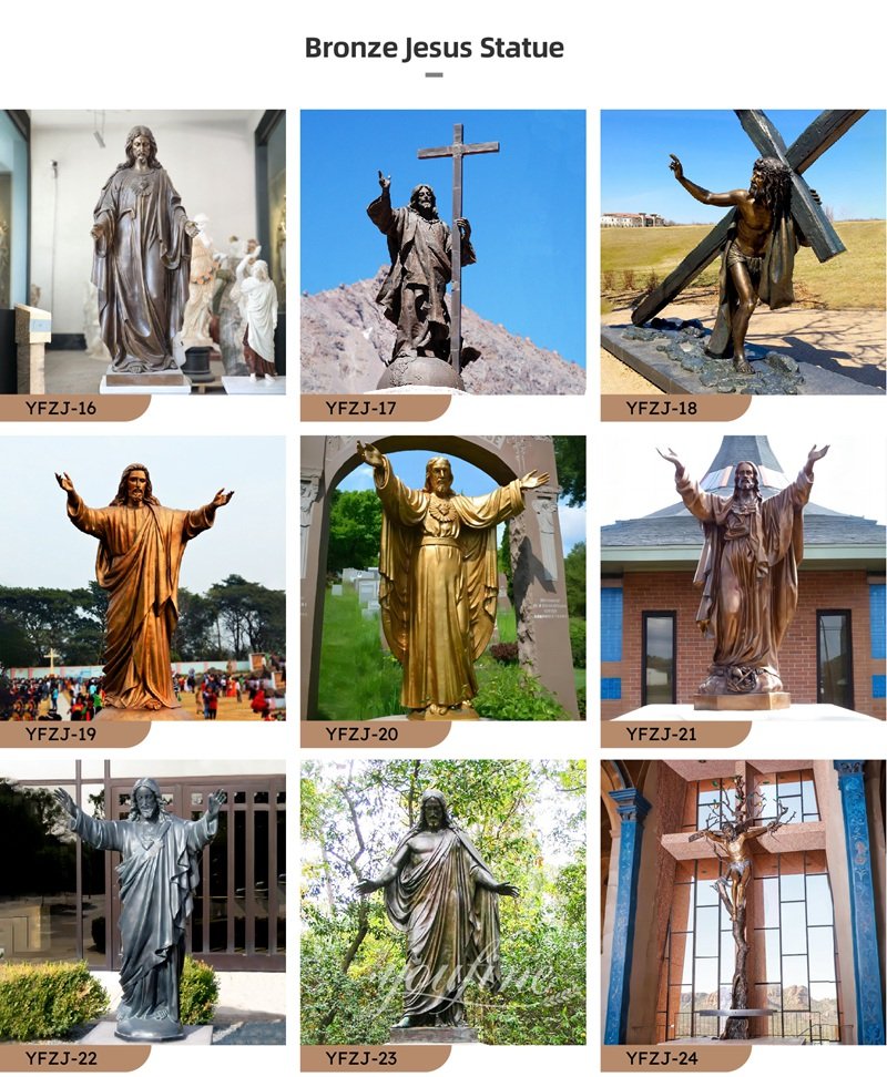 more bronze Jesus statues