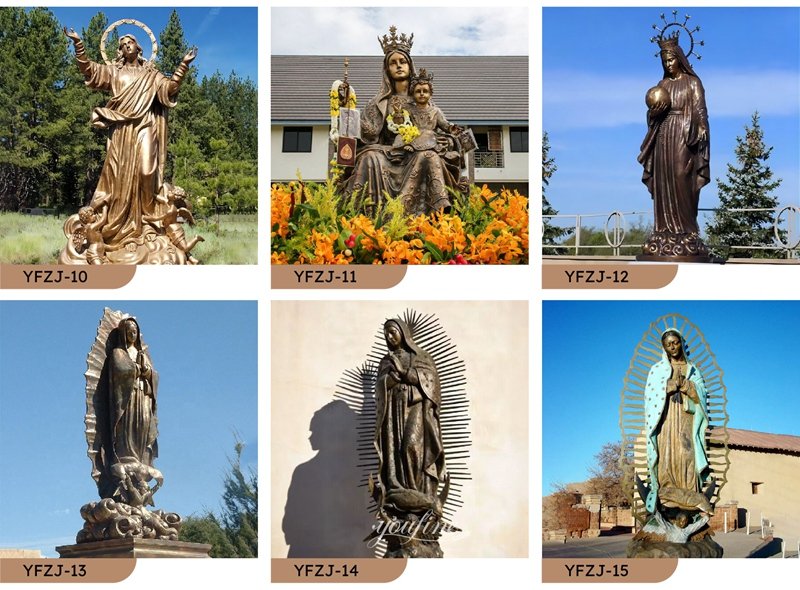 more bronze Virgin Mary statues