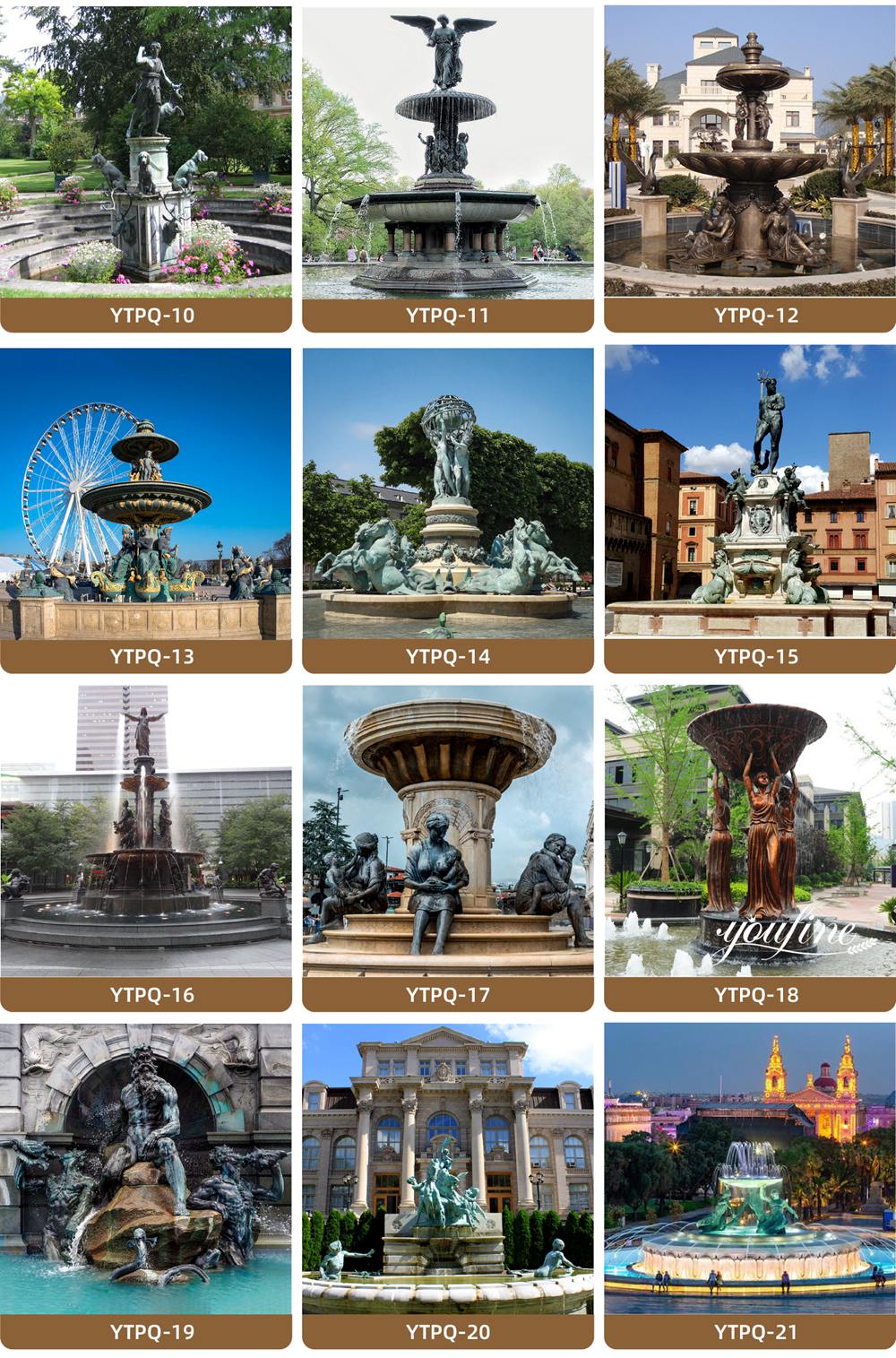 more bronze statue fountains