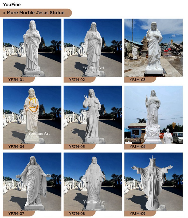 more marble Jesus sculptures