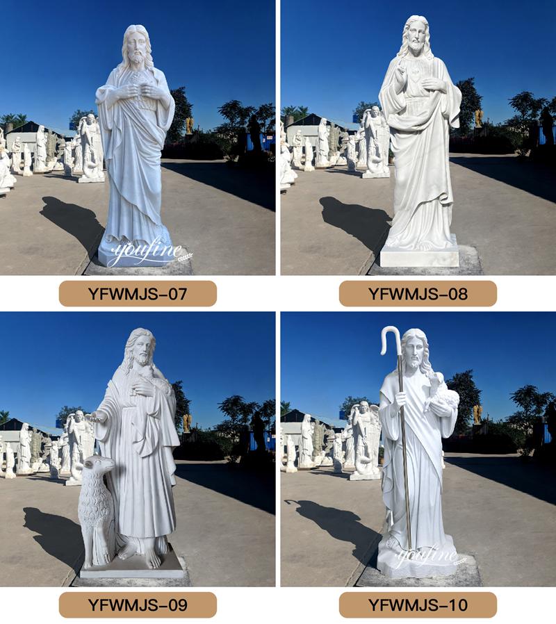 more marble Jesus statues