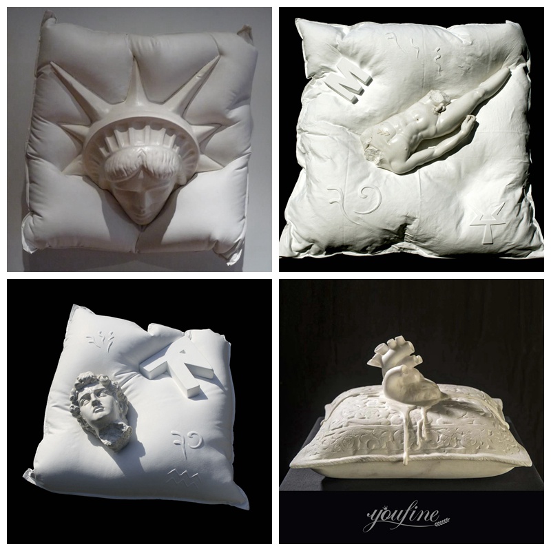 more marble pillow sculptures for sale