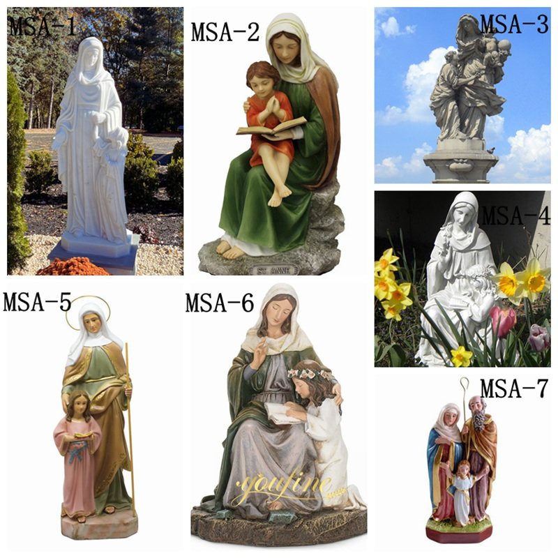 more marble st anne statues