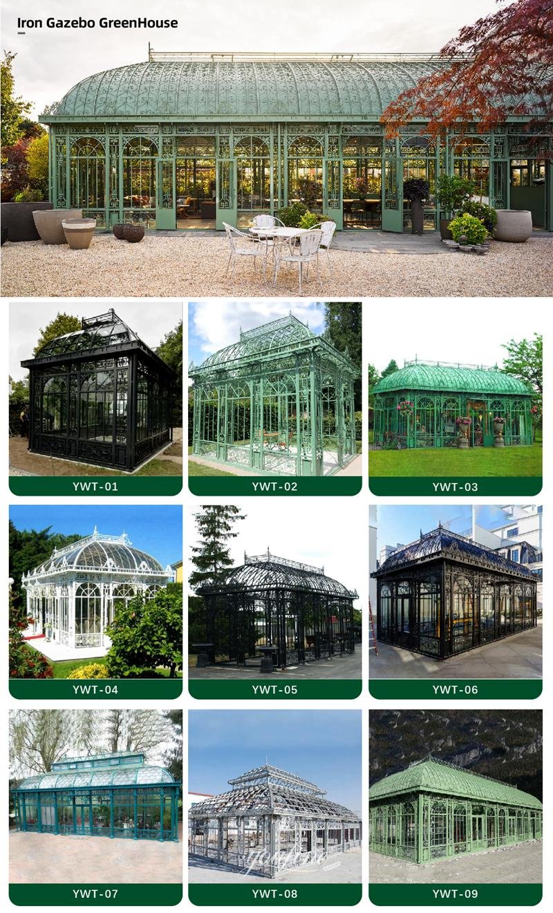 more wrought iron greenhouses