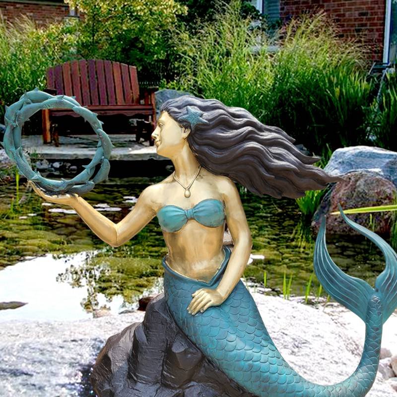 most popular bronze mermaid statue