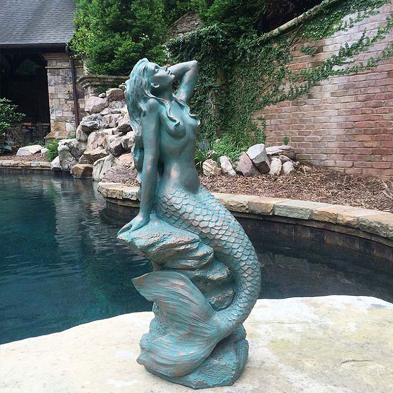 most popular bronze mermaid statue