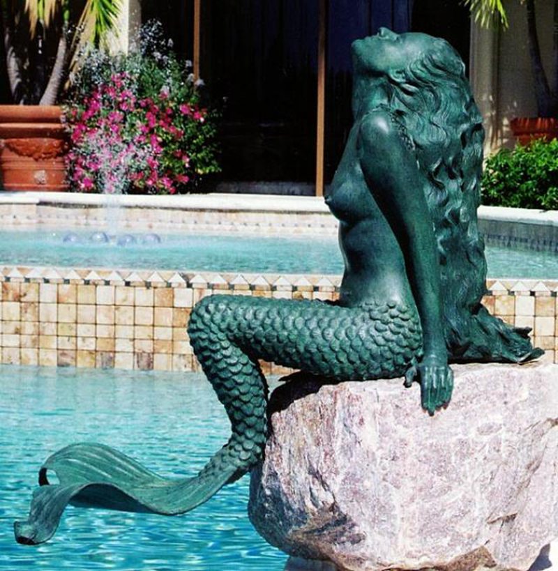 most popular bronze mermaid statue