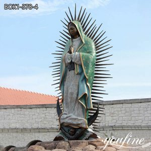  » Bronze Cast Our Lady of Guadalupe Statue Outdoor BOK1-365