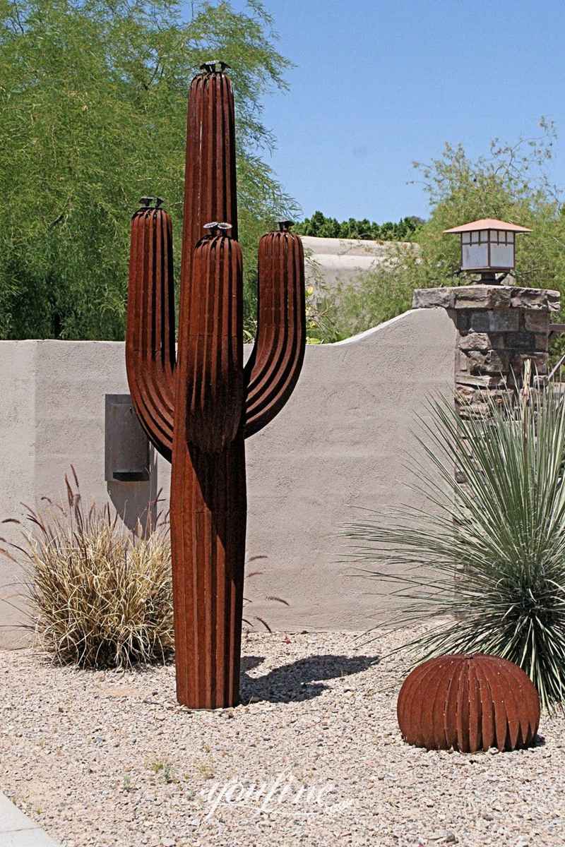 outdoor cactus sculpture