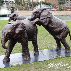  » Life Size Bronze Elephant Statue Outdoor Decor for Sale BOK1-280