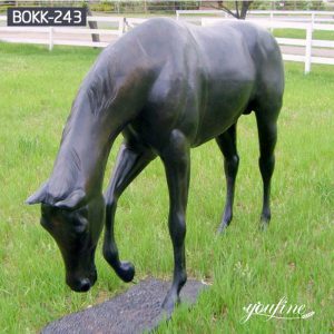  » Patina Bronze Outdoor Life Size Horse Statue Factory Supplier BOKK-241